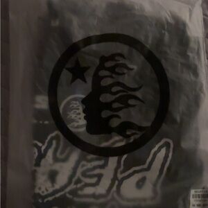 Black Graphic Tee with Logo